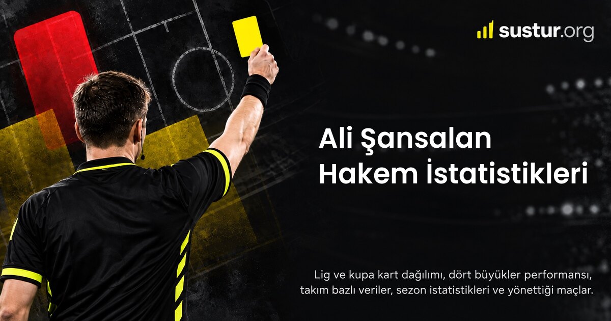 Ali Şansalan hakem istatistikleri
