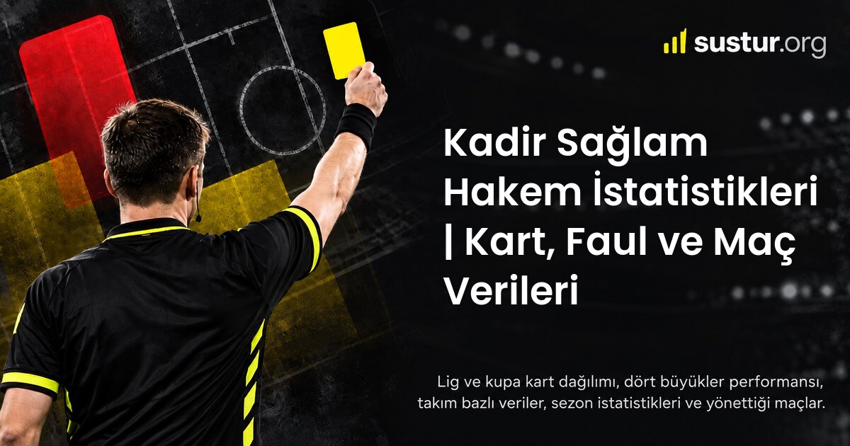 Kadir Sağlam hakem istatistikleri