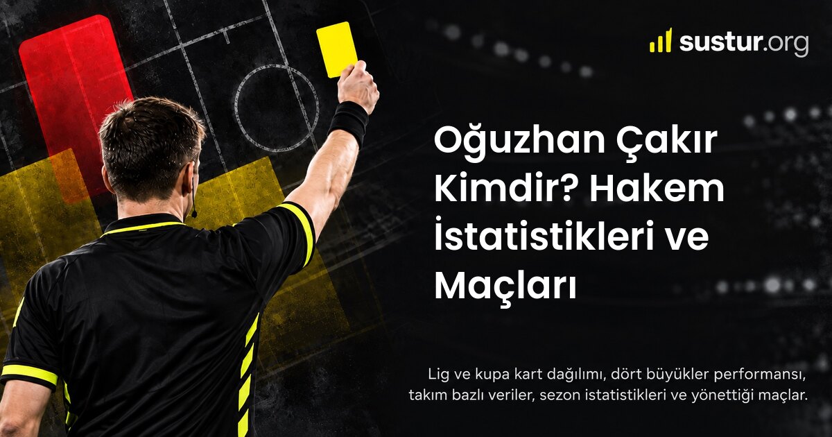 Oğuzhan Çakır hakem istatistikleri